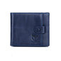 BULL CAPTAIN 038 RFID Anti-Theft Top Layer Cowhide Casual Wallet Driver ID Card Slot Wallet(Blue)