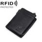 BULL CAPTAIN 050 RFID Anti-theft Top Layer Multi-Slot Wallet with Detachable Coin Purse(Black)