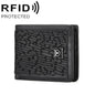 BULL CAPTAIN 07 RFID Anti-theft Top-layer Cowhide Multiple Card Slots Wallet(Black Leopard Print)