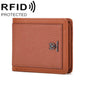 BULL CAPTAIN 07 RFID Anti-theft Top-layer Cowhide Multiple Card Slots Wallet(Yellow)