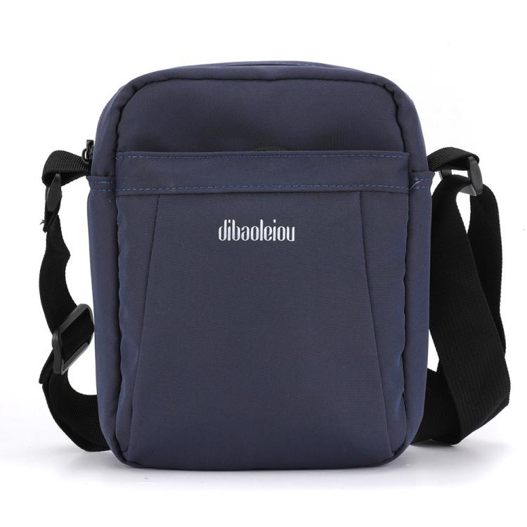 Dibaoleiou Lightweight Multifunction Mobile Phone Bag Men Casual Canvas Bag Shoulder Small Backpack(Blue)