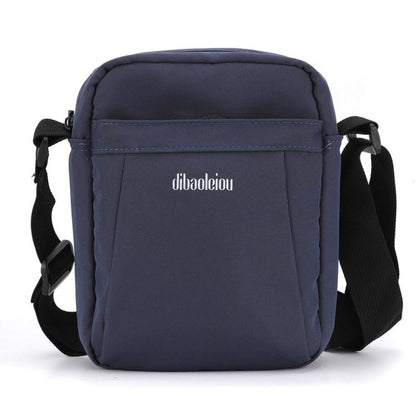 Dibaoleiou Lightweight Multifunction Mobile Phone Bag Men Casual Canvas Bag Shoulder Small Backpack(Blue)