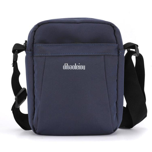 Dibaoleiou Sac de téléphone portable léger multifonctionnel Hommes Sac en toile décontracté Sac à bandoulière Petit sac à dos (Bleu)