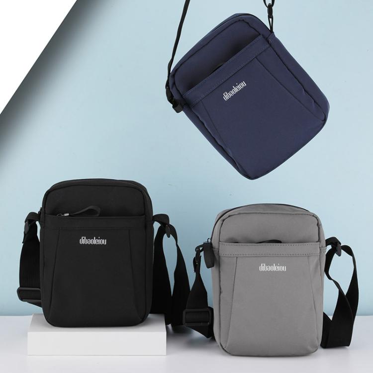 Dibaoleiou Lightweight Multifunction Mobile Phone Bag Men Casual Canvas Bag Shoulder Small Backpack(Blue)