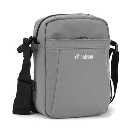 Dibaoleiou Lightweight Multifunction Mobile Phone Bag Men Casual Canvas Bag Shoulder Small Backpack(Blue)