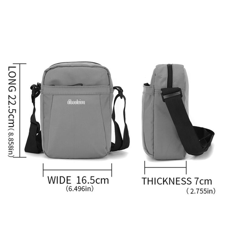 Dibaoleiou Lightweight Multifunction Mobile Phone Bag Men Casual Canvas Bag Shoulder Small Backpack(Blue)