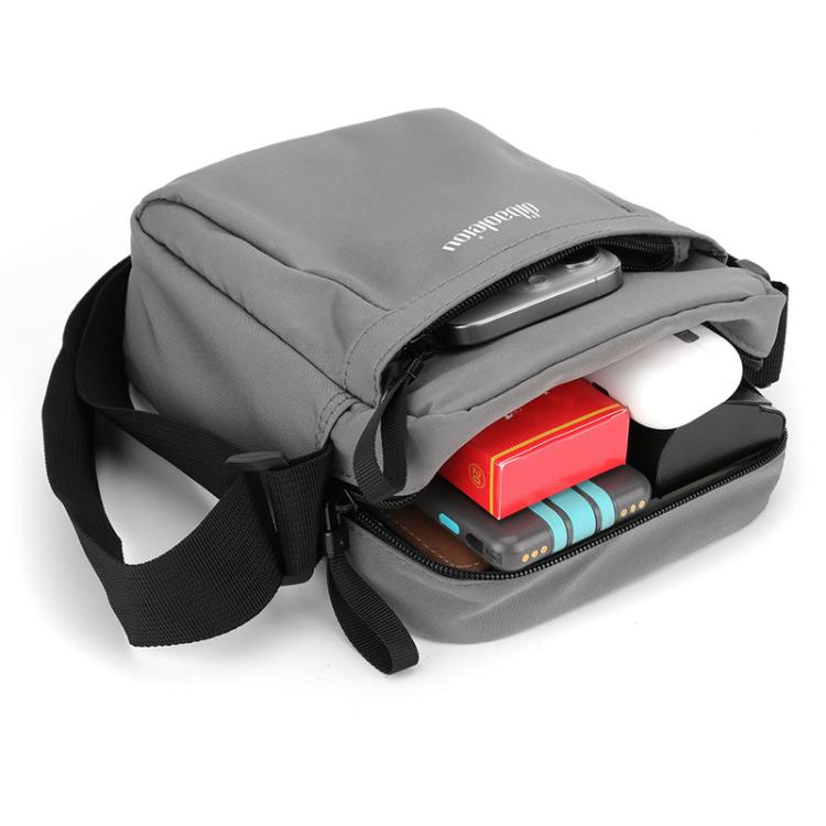 Dibaoleiou Lightweight Multifunction Mobile Phone Bag Men Casual Canvas Bag Shoulder Small Backpack(Blue)