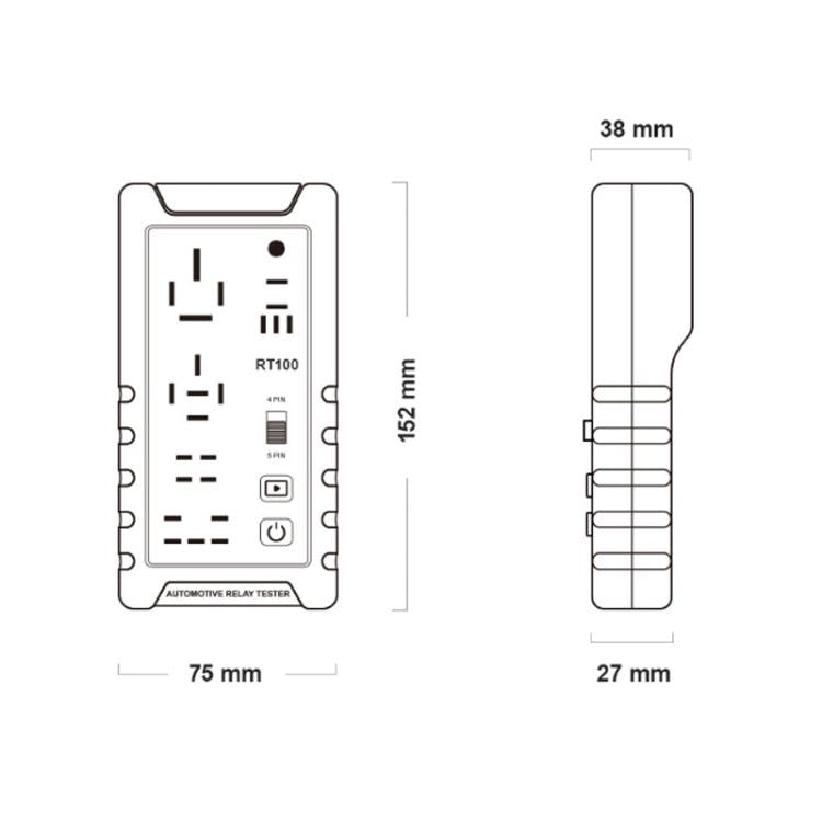 OBDResource 12V Automotive Relay Tester, Model: RT100