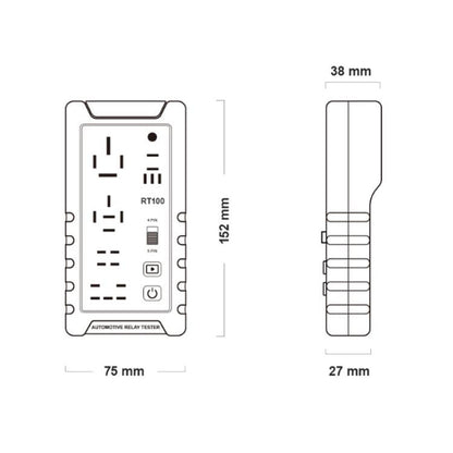 OBDResource 12V Automotive Relay Tester, Model: RT100