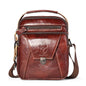 BULL CAPTAIN 041 Large Capacity Top Layer Cowhide Retro Shoulder Messenger Bag(Brown)