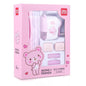 Deli 68896 Student Stationery Gift Box Set Includes 12 Pencils + 2 Erasers + 1 Pencil Sharpener + 2 Pencil Grips(Pink)