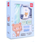 Deli 68896 Student Stationery Gift Box Set Includes 12 Pencils + 2 Erasers + 1 Pencil Sharpener + 2 Pencil Grips(Blue)