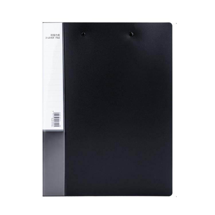 Deli 5302 A4 Lever Arch File Folder with Dual Metal Clips 18mm Spine(5302 Black)
