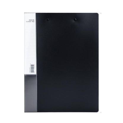 Deli 5302 A4 Lever Arch File Folder with Dual Metal Clips 18mm Spine(5302 Black)