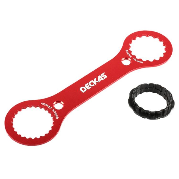 DECKAS DW-018 Aluminum Center Wrench Tool For DUB/TL-FC32/25/24 Multi-Function BB Wrench(Red)