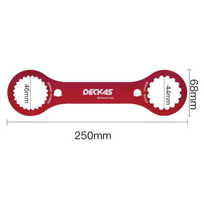 DECKAS DW-018 Aluminum Center Wrench Tool For DUB/TL-FC32/25/24 Multi-Function BB Wrench(Red)