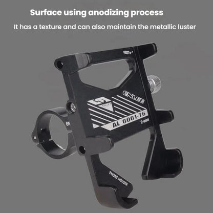 ENLEE E-300 Bicycle Cell Phone Holder Cycling Shockproof Navigation Mount(Red)