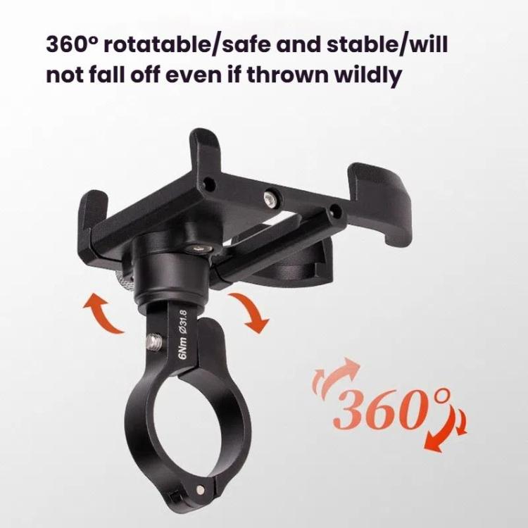 ENLEE E-300 Bicycle Cell Phone Holder Cycling Shockproof Navigation Mount(Red)