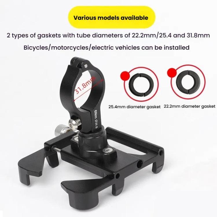 ENLEE E-300 Bicycle Cell Phone Holder Cycling Shockproof Navigation Mount(Red)