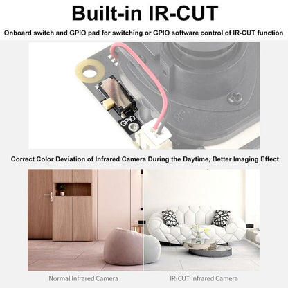 Waveshare For Raspberry Pi Series Boards IMX462 2MP Fixed-Focus IR-CUT Starlight Camera(30450)