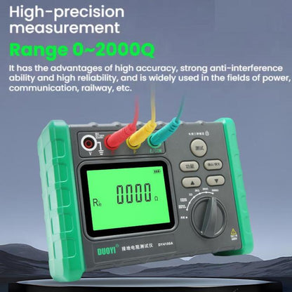 DUOYI Digital Ground Resistance Meter Tester, Model: DY4100A