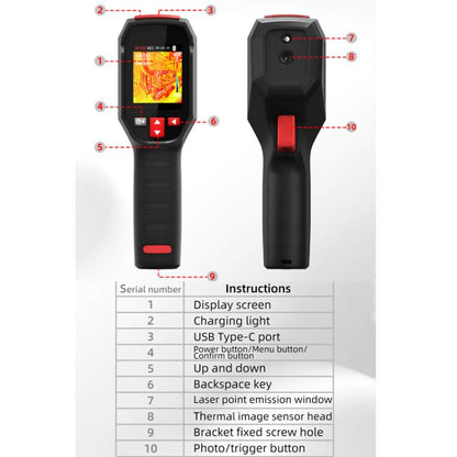 BSIDE HX3 Handheld Infrared Thermal Imager Power Non-Contact Thermometer