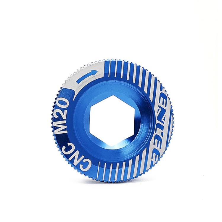 ENLEE Aluminum Bicycle Crank Cover Crank Screws, Color: M20 Blue