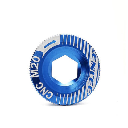 ENLEE Aluminum Bicycle Crank Cover Crank Screws, Color: M20 Blue