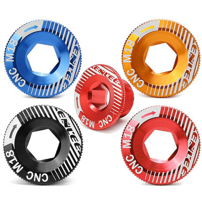 ENLEE Aluminum Bicycle Crank Cover Crank Screws, Color: M18 Blue