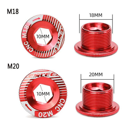 ENLEE Aluminum Bicycle Crank Cover Crank Screws, Color: M18 Blue