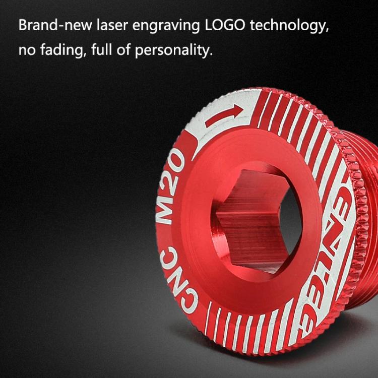 ENLEE Aluminum Bicycle Crank Cover Crank Screws, Color: M18 Blue