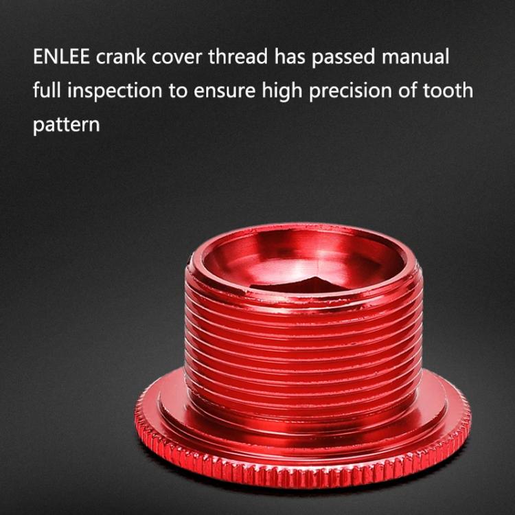 ENLEE Aluminum Bicycle Crank Cover Crank Screws, Color: M18 Blue