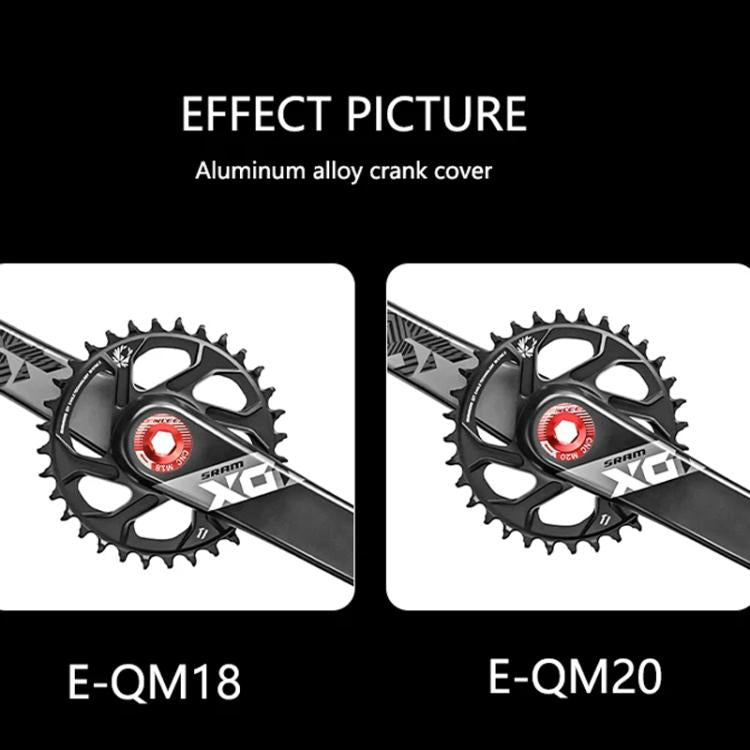 ENLEE Aluminum Bicycle Crank Cover Crank Screws, Color: M18 Gold