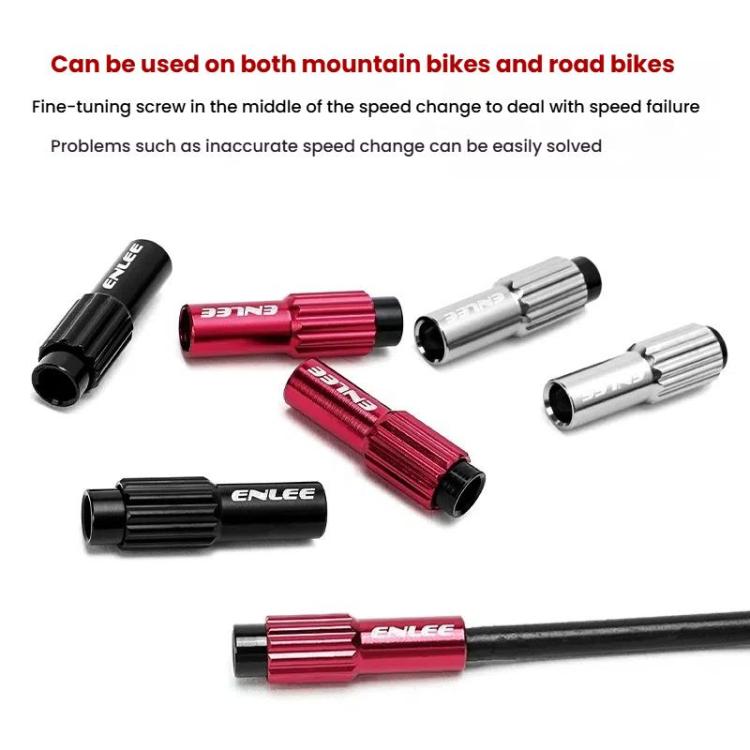ENLEE Vis de réglage de câble de frein de vélo de route VTT 4mm (noir)