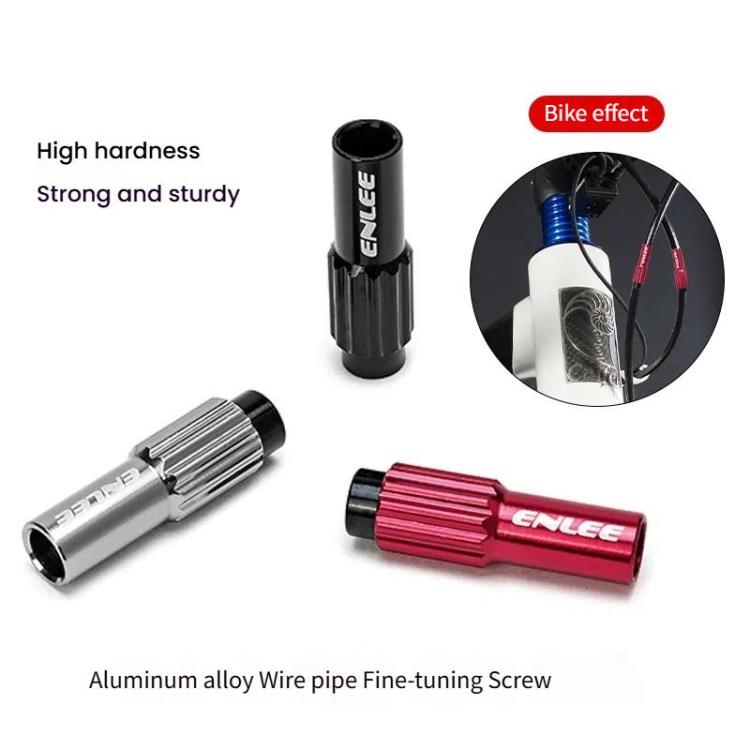 ENLEE Vis de réglage de câble de frein de vélo de route VTT 4mm (noir)