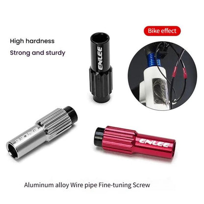 ENLEE Vis de réglage de câble de frein de vélo de route VTT 4mm (noir)