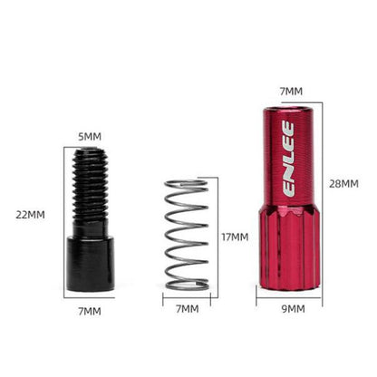 ENLEE Vis de réglage de câble de frein de vélo de route VTT 4mm (noir)