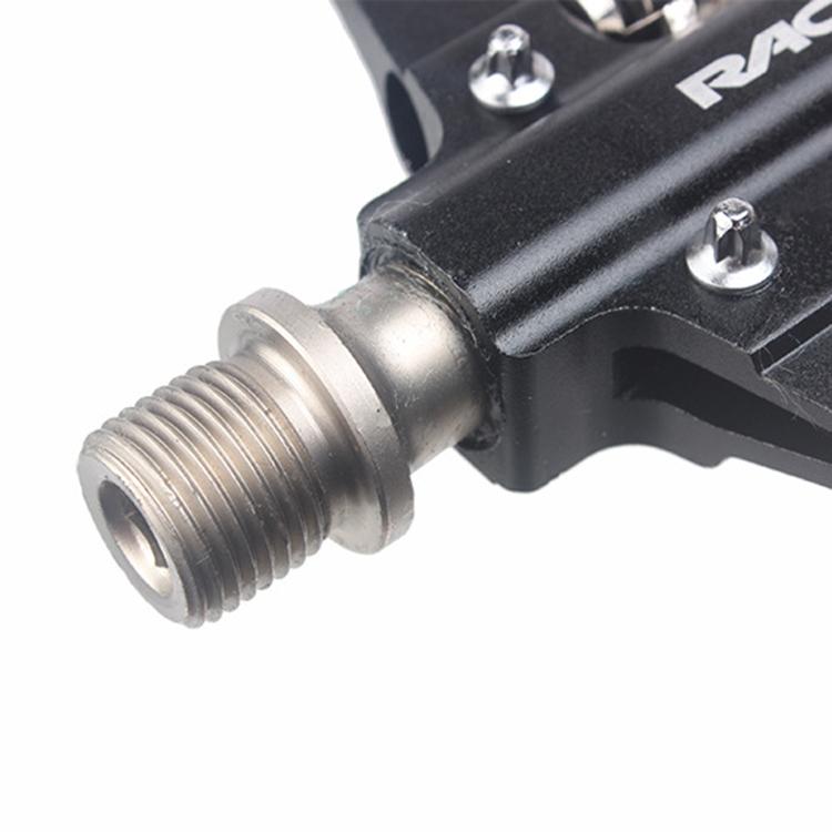RACEWORK RK213 1pair Mountain Bike SPD + Flat Pedal Self-locking Dual-purpose Pedal(Orange)