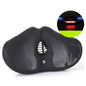 FMFXTRA Selle de vélo épaissie Selle en forme de VTT, Couleur : Noir+Feu arrière