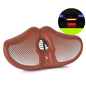 FMFXTRA Thickened Bicycle Saddle Mountain Bike Shaped Saddle, Color: Brown+Tail Light