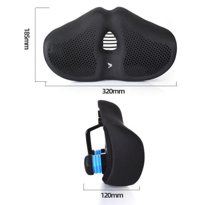 FMFXTRA Selle de vélo épaissie Selle en forme de VTT, Couleur : Noir+Feu arrière