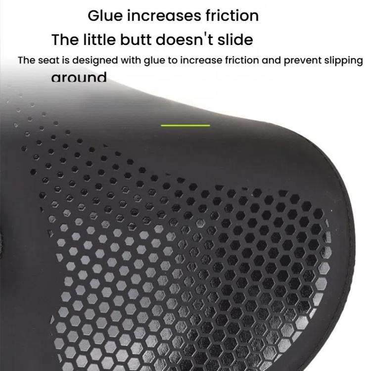 FMFXTRA Selle de vélo épaissie Selle en forme de VTT, Couleur : Noir+Feu arrière