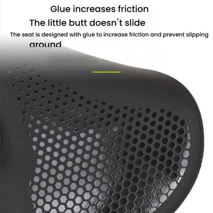 FMFXTRA Selle de vélo épaissie Selle en forme de VTT, Couleur : Noir+Feu arrière