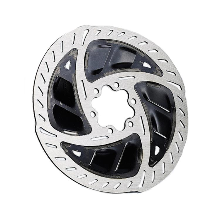 RACEWORK RK152 Disque de frein VTT six trous résistant à l'usure avec dissipation thermique (Noir 140mm)