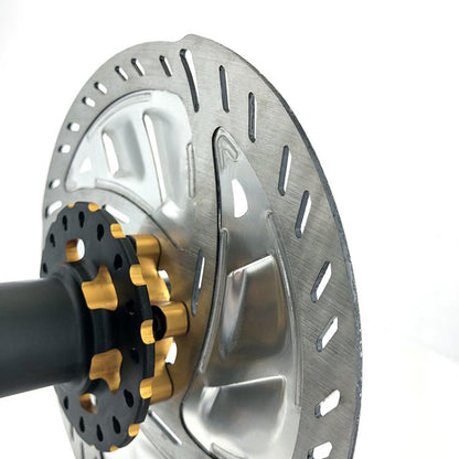 Disque de frein RACEWORK RK152 VTT à six trous, dissipateur de chaleur résistant à l'usure (Argent 160 mm)