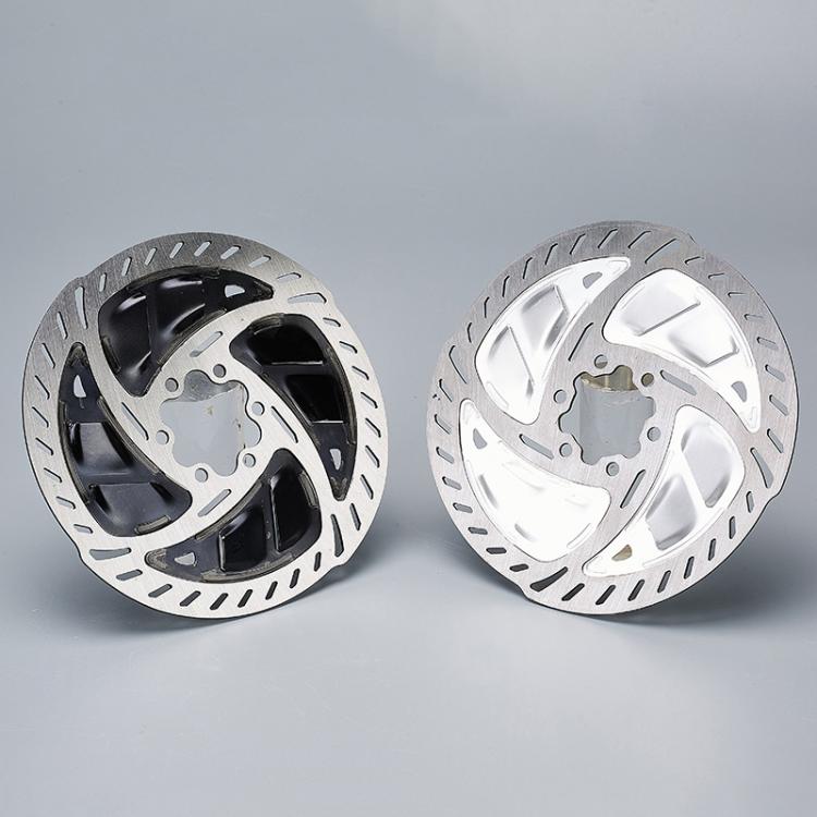 Disque de frein RACEWORK RK152 VTT à six trous, dissipateur de chaleur résistant à l'usure (Argent 160 mm)
