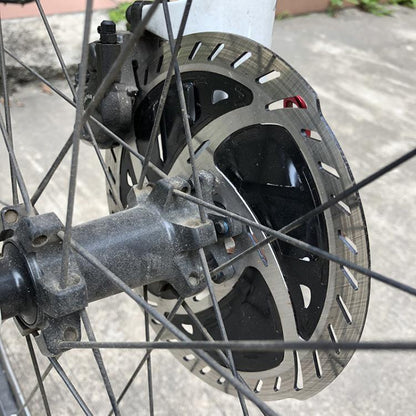 Disque de frein RACEWORK RK152 VTT à six trous, dissipateur de chaleur résistant à l'usure (Argent 160 mm)
