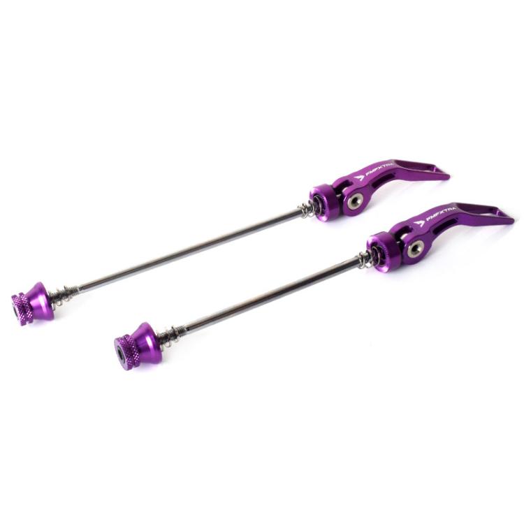 FMFXTRA JX77 Bicycle Quick Release Lever Aluminum Alloy CNC Crafted Axle(Purple)