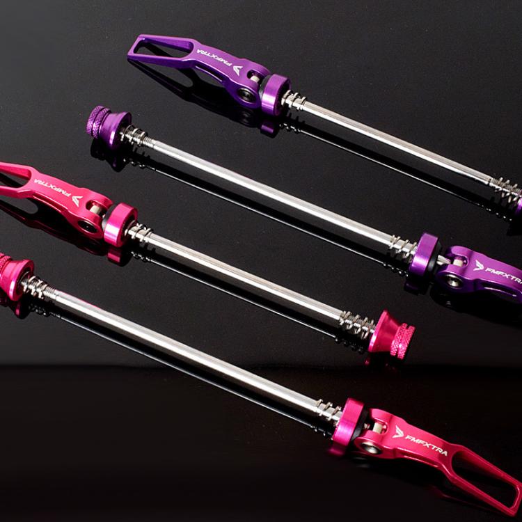 FMFXTRA JX77 Bicycle Quick Release Lever Aluminum Alloy CNC Crafted Axle(Purple)