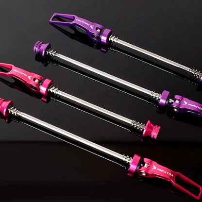 FMFXTRA JX77 Bicycle Quick Release Lever Aluminum Alloy CNC Crafted Axle(Purple)